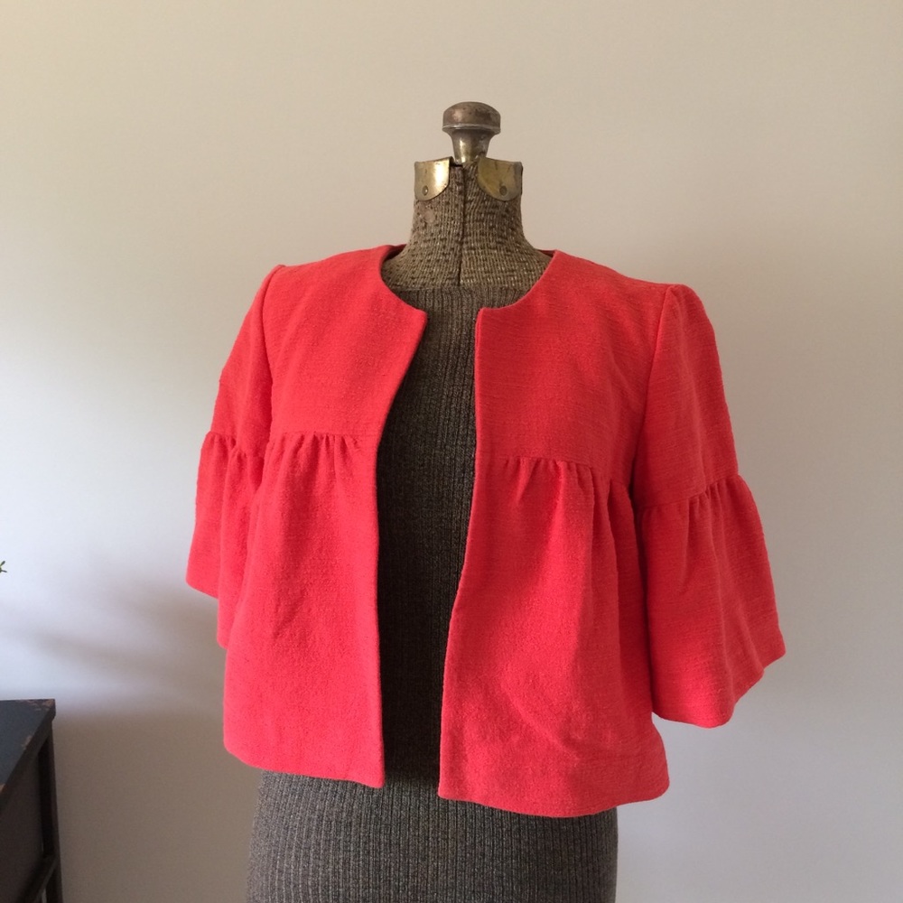 Ann Taylor LOFT Orange Swing Jacket <XS>
